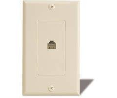 SOUTHWESTERN BELL S60618 6-Conductor 2-Piece Decora-Style Modular Wall Jack