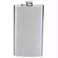 Large Liquor Flask, 12 Ounce Capacity - Stainless Steel