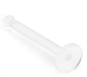 20g Clear Bioflex Nose Ring Stud Retainer Body Piercing 20 Gauge By Eg Gifts