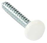 JR Products 20415 White Kappet Screw with Cover - Pack of 14