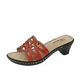 Trotters Bella | Ladies Sandals Red Butero Leather by Trotters