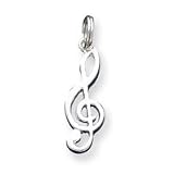 Buy Sterling Silver Music Note Charm by JewelryWeb