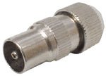 MA13BL1 Nickel plated precision coaxial plug - 1 per blister