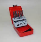 サンケン:SANKEN ドリルビットセット 19ピース リーズナブルな専用ケース付きドリルビットセット