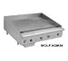 Achiever Griddle, 24 in, Countertop, 1 in Polished Steel Plate, 4 in Legs