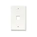 White Faceplate For Single RJ45