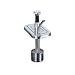 San Jamar P8400 Stainless Steel Syrup Pump, 4-3/8" Width x 10-1/8" Height x 7" Depth, For P9700BK Model