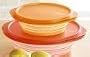 Tupperware Flatout 8 Cup Container. Hot Pepper