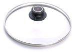 Swiss Diamond Replacement 20 cm Round Cover for 3.2 Quart Saucepan and 8 Inch Fry Pan