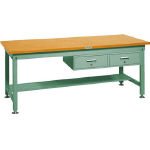 【クリックで詳細表示】トラスコ中山 (TRUSCO) 中量HW作業台ダップ天板1800×900引出2連 HW1809FL2