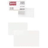 Ruled Index Cards, 4 x 6, White, 100 per Pack