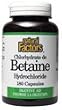 Betaine HCL 500mg With 100mg Fenugreek - 180 - Capsule