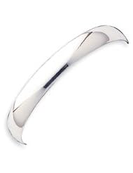 Sterling Silver 9mm Solid Polished Plain Slip-On Bangle Bracelet