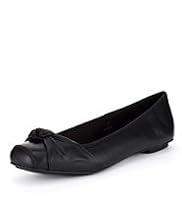 Leather Slip-On Snub Knot Pumps