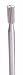 BURS CYLINDER SQUARE PLAIN #15 ISO 027 2.70MM DIAMETER PACKAGE OF 6