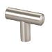 Cosmas Hardware European Style Bar Cabinet Pull 2 Satin Nickel T-knob