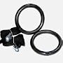 Elite Rings II - Fitness Ring Training Crossfit Gym Gymnastics - Black