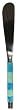 Decorative Stainless Steel Cheese Spreader Blue & Green Resin Handle Set / 2
