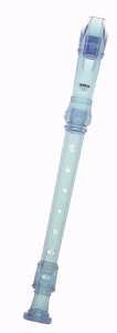 MusicalInstruments: Yamaha 20 Series 3 Piece C Soprano Recorder  Translucent Blue 
