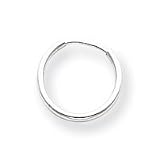 14k White Gold Endless Hoop Earrings SE191