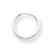 14k White Gold Endless Hoop Earrings - Measures 12x12mm - JewelryWeb