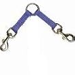 Guardian Gear Nylon 2-Way Small Dog Coupler with Nickel Plated Swivel Clip, 4-Inch, Blue