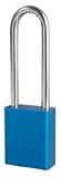 American Lock Blue Padlock With 3 Shackle And Dead Lock Option 1 1/2 Solid Aluminum Body (Keyed Differently)