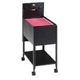 Safco 5362BL Standard Locking Tub File, 13-5/8w x24-7/8d x 28-1/2h, Black