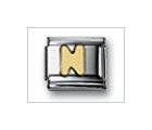 Letter N No Color Classic Gold, Italian Charm by Nomination Charms