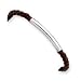 Sterling Silver Braided Brown Leather Bracelet - 7 inch