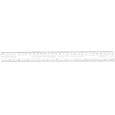 FSK87727097 School Works Opaque Plastic Ruler, 1/16", 12" Long, Plastic