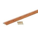 M-D Building Products 40124 Metal Carpet Transition In Hardwood Finish