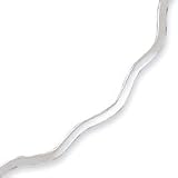 Sterling Silver 3mm Flat Wavy Neck Collar