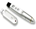 Remote Control Presentation Pointer and USB Receiver - Silver