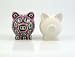 Ceramic bisque unpainted mini piggy bank m09 4.25