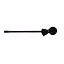REMO Mallet, 3/8" x 10", Black Plastic Handle, 40mm Rubber Head, Soft Black Cover