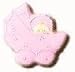 Stroller Cookie (6 cookies) - Pink