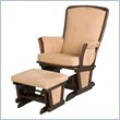 Delta Upholstered Glider and Ottoman, Espresso
