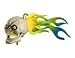 Skull Flaming Antenna Ball Topper Image