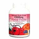 C-500mg Natural Fruit Chews - Mixed Fruit, 90 chewable