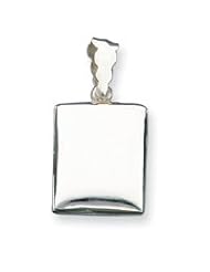 Sterling Silver Square Plain Locket