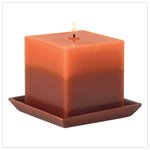 Pumpkin Spice Scented Candle and Holder Set