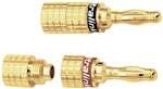 Ultralink Ul-0521/4 Pk 24K Gold Compression-Fit Banana Plugs