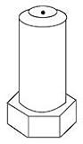 Ducane Brass Hood Orifice, 37900