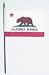 California State Flag Rayon On Staff 4 in. x 6 in.