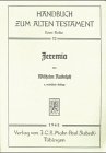  : Handbuch zum Alten Testament, Kt, Bd.12, Jeremia