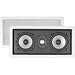 Dual 5.25 120-Watt Video-Shielded 2-Way LCR In-Wall Speaker System With Pivoting Dome Tweeter