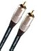 Cable numerique coaxial 75ohms SVD Pro longueur 10m. Double blindage, triple isolation, conducteur OFC, ferrites anti-interferences (2-6630)