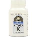 Vitamin K (500mcg) 200 tabs