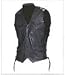Men's Braided Leather Motorcycle Vests with Side Laces MV301